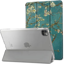 Load image into Gallery viewer, ProElite Smart Flip Case Cover for Apple iPad Air 5th/4th Generation 10.9 inch, Translucent Back, Flowers