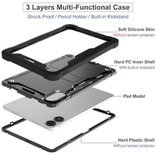 Load image into Gallery viewer, ProElite Cover for Poco Pad 12.1 inch Case, Rugged Shockproof Heavy Duty Back Case Cover for Poco Pad 12.1 inch, Black