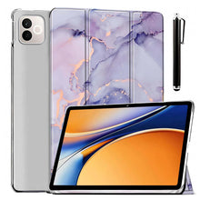Load image into Gallery viewer, ProElite Case Cover for Realme Pad 3 11.6 inch 2026 Cover, Smart Flip Case Cover for Realme Pad 3 11.6 inch 2026 Translucent Back with Stylus Pen, Marble Purple