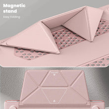 Load image into Gallery viewer, ProElite Case for MacBook Air 15 Case 2023 2024 2025 Release M4 M3 A3114 M2 A2941 with Touch ID, Slim Leather case with Foldable stand, Pink