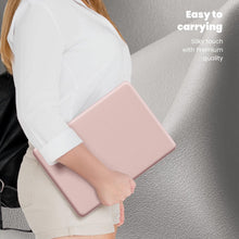 Load image into Gallery viewer, ProElite Case for MacBook Air 13 inch M2 2025/2024 M1 2021 2020 Release A2337 A2179 A1932 Model Touch ID, Slim Leather case with Foldable Stand, Pink