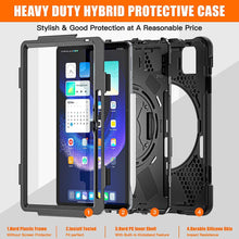 Load image into Gallery viewer, ProElite Rugged 3 Layer Armor case Cover for Xiaomi Mi Pad 6 11inch with Hand Grip and Rotating Kickstand with Shoulder Strap & Pen Holder, Black