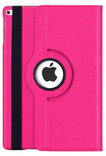 Load image into Gallery viewer, ProElite 360 Rotatable Smart Flip Case Cover for Apple iPad 9.7 inch 2018/2017 5th/6th Generation Air 1 Air 2 with Stylus Pen, Hot Pink