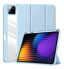 Load image into Gallery viewer, ProElite Cover for Xiaomi Mi Pad 7/7 Pro 11.2 inch case Cover, Transparent Flip Case for Xiaomi Mi Pad 7/7 Pro 11.2 inch with Pen Holder (Supports Auto Sleep Wake Function), Haze Blue