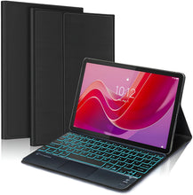 Load image into Gallery viewer, ProElite TouchPad Keyboard case for Lenovo Tab M11 11 inch, Magnetic Detachable Wireless Bluetooth TouchPad Keyboard Built-in 7-Colors Backlit, Black