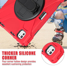 Load image into Gallery viewer, ProElite Cover for Apple iPad Pro 13 inch M4/M5 Case, Rugged 3 Layer Armor case Cover for iPad Pro 13 inch M4/M5 2024/2025 with Apple Pencil Holder, Shoulder Strap and Kickstand, Red