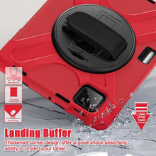 Load image into Gallery viewer, ProElite Cover for Xiaomi Mi Pad 8/8 Pro/Mi Pad 7/7 Pro 11.2 inch, Rugged 3 Layer Armor case with Hand Grip & Rotating Kickstand with Shoulder Strap & Pen Holder, Red