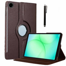Load image into Gallery viewer, ProElite Cover for Galaxy Tab A11 8.7 inch /A9 8.7" Case Cover, 360 Rotatable Smart Flip Case Cover for Galaxy Tab A9/A11 8.7 inch Tablet with Stylus Pen, Brown