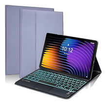 Load image into Gallery viewer, ProElite TouchPad Keyboard case for Xiaomi Mi Pad 7/7 Pro 11.2 inch, Magnetic Detachable Wireless Bluetooth TouchPad Keyboard Mi Pad 7/7 Pro 11.2 inch with Built-in 7-Colors Backlit, Lavender