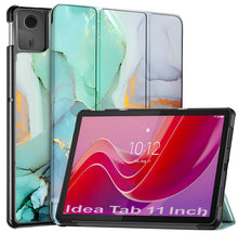 Load image into Gallery viewer, ProElite Cover for Lenovo idea Tab 11 inch 2025 Cover Case, Sleek Smart Flip Case cover for Lenovo idea Tab 11 inch 2025 Tablet {Support Auto Sleep Wake} , Marble green