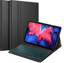 Load image into Gallery viewer, ProElite Keyboard case for Lenovo Tab P11/P11 Plus 11 inch (TB-J606F/J606X), Magnetic Detachable Wireless Bluetooth Keyboard Built-in 7-Colors Backlit, Black