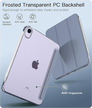 Load image into Gallery viewer, ProElite Cover Case for Apple iPad Mini 6/Mini 7 8.3 inch Case, Smart Flip Case Cover for Apple iPad Mini 6/Mini 7 8.3 inch Translucent Back, Lavender with Stylus Pen