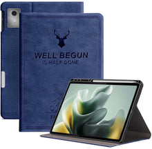 Load image into Gallery viewer, ProElite Cover for Motorola Pad 70 12.1 inch 2026 Case Cover, Deer Smart Flip Case Cover for Moto Pad 70 12.1 inch 2026 Tablet with Pen Holder, Dark Blue