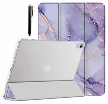 Load image into Gallery viewer, ProElite Cover for Apple iPad (A16) 11th/10th Generation (2025/2022) Cover Case, Transparent Smart case for iPad 11th/10th Gen 2025/2022 (Supports Auto Sleep Wake) with Stylus Pen, Marble Purple