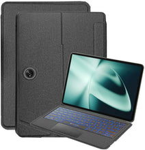 Load image into Gallery viewer, ProElite Wireless Bluetooth TouchPad Keyboard Case for OnePlus Pad 11.6 inch, Magnetic Detachable Wireless Bluetooth TouchPad Keyboard Built-in 7-Colors Backlit, Black