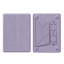 Load image into Gallery viewer, ProElite Case for MacBook Pro 14 inch Case 2025 2024 2023 2022 2021 M5/M4/M3/M2/M1 A2918 A2992 A2779 A2442 Pro Max, Fabric Material Hard Shell with Slim TPU Bumper and Fold Kickstand, Purple