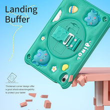 Load image into Gallery viewer, ProElite Cover for Apple iPad (A16) 11th/10th Generation (2025/2022) Case Cover, Tough Bubble Kids case Cover for Apple iPad 11th/10th Gen 2025/2022 with Rotating Kickstand & Shoulder Strap, Green