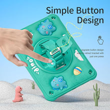 Load image into Gallery viewer, ProElite Cover for Apple iPad (A16) 11th/10th Generation (2025/2022) Case Cover, Tough Bubble Kids case Cover for Apple iPad 11th/10th Gen 2025/2022 with Rotating Kickstand & Shoulder Strap, Green