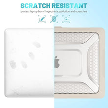 Load image into Gallery viewer, ProElite Case for MacBook Pro 13 inch Case M2 2024, 2023, 2022-2016 A2338 M1 A2251 A2289 A2159 A1989 A1708 A1706, Heavy Duty Honeycomb Hard Shell with Slim TPU Bumper and Fold Kickstand, Stone