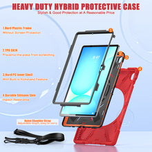 Load image into Gallery viewer, ProElite Cover for Samsung Galaxy Tab S10 FE Plus 13.1 inch, Rugged 3 Layer Armor case for Samsung Galaxy Tab S10 FE Plus 13.1 inch with Rotating Kickstand, Red