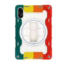 Load image into Gallery viewer, ProElite for Poco Pad 12.1 inch case, Rugged 3 Layer Armor case Cover for Poco Pad 12.1 inch with Hand Grip and Rotating Kickstand with Shoulder Strap, Rainbow Red
