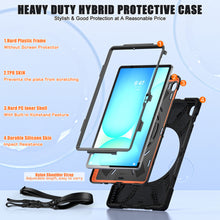Load image into Gallery viewer, ProElite Cover for Samsung Galaxy Tab S10 FE Plus 13.1 inch, Rugged 3 Layer Armor case for Samsung Galaxy Tab S10 FE Plus 13.1 inch with Rotating Kickstand, Black
