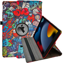 Load image into Gallery viewer, ProElite 360 Rotatable Smart Flip Case Cover for Apple iPad 9.7 inch 2018/2017 5th/6th Generation Air 1 Air 2 with Stylus Pen, Hippy