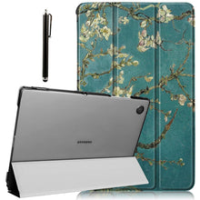 Load image into Gallery viewer, ProElite Cover for Samsung Galaxy Tab A11 8.7 inch/A9 8.7 inch Case Cover, Smart Flip Case Cover for Samsung Galaxy Tab A9 8.7 inch Translucent Back with Stylus Pen, Flowers
