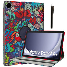 Load image into Gallery viewer, ProElite Cover for Galaxy Tab A9 Plus 11 inch Case Cover, 360 Rotatable Smart Flip Case Cover for Galaxy Tab A9 Plus 11 inch Tablet with Stylus Pen, Hippy