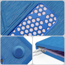 Load image into Gallery viewer, ProElite Case for MacBook Neo 13 inch 2026, Fabric Material Hard Shell with Slim TPU Bumper and Fold Kickstand, Sky Blue