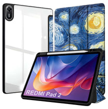 Load image into Gallery viewer, ProElite Case Cover for Xiaomi Redmi Pad 2 11 inch Cover, Transparent Flip Case for Xiaomi Redmi Pad 2 11 inch Case Cover with Pen Holder, Starry Night