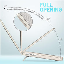 Load image into Gallery viewer, ProElite Case for MacBook Pro 14 inch Case 2025 2024 2023 2022 2021 M5/M4/M3 A2918 A2992 M2 A2779 M1 A2442 Pro Max,Heavy Duty Honeycomb Hard Shell with Slim TPU Bumper and Fold Kickstand, Stone