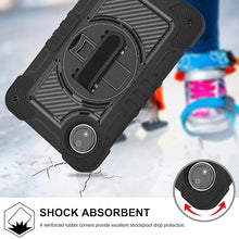 Load image into Gallery viewer, ProElite for Redmi Pad SE 8.7 inch case, Rugged 3 Layer Armor case Cover for Redmi Pad SE 8.7 inch with Hand Grip and Rotating Kickstand with Shoulder Strap, Black