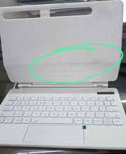 Load image into Gallery viewer, {Refurbished} ProElite Magnetic Bluetooth TouchPad Keyboard case for Samsung Galaxy Tab S9 FE 10.9/S9/S8/S7 11 inch Tablet, Floating Cantilever Design with Built-in Colourful Backlit Keyboard, White