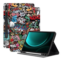 Load image into Gallery viewer, ProElite Book Cover Case for Samsung Galaxy Tab S9 FE+/S9+/S10+ 12.4 inch Cover, Smart flip case Book Cover for Samsung Galaxy Tab S9 FE Plus/S9 Plus/S10 Plus 12.4 inch with Pen Holder, Hippy