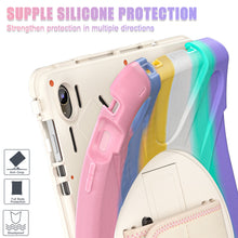 Load image into Gallery viewer, ProElite Cover for Samsung Galaxy Tab S10 FE Plus 13.1 inch, Rugged 3 Layer Armor case for Samsung Galaxy Tab S10 FE Plus 13.1 inch with Rotating Kickstand, Rainbow Pink