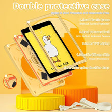 Load image into Gallery viewer, ProElite Cover for Apple iPad 10.2 inch Case Cover, Tough Bubble Kids case Cover for Apple iPad 10.2" 9th/8th/7th Gen with Rotating Kickstand & Shoulder Strap, Yellow