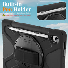 Load image into Gallery viewer, ProElite Cover for Samsung Galaxy Tab S11 11 inch Cover Case, Rugged 3 Layer Armor case Cover for Samsung Galaxy Tab S11 11 inch with Hand Grip & Rotating Kickstand with Shoulder Strap, Black