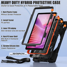 Load image into Gallery viewer, ProElite Cover for Lenovo Tab 10.1 inch 2025 Cover Case, Rugged 3 Layer Armor case Cover for Lenovo Tab 10.1 inch 2025 with Hand Grip & Rotating Kickstand with Shoulder Strap, Black