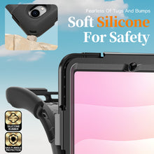 Load image into Gallery viewer, ProElite Cover for Samsung Galaxy Tab S11 11 inch Cover Case, Rugged 3 Layer Armor case Cover for Samsung Galaxy Tab S11 11 inch with Hand Grip & Rotating Kickstand with Shoulder Strap, Black