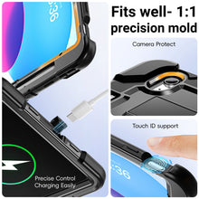Load image into Gallery viewer, ProElite Rugged Back case for Apple iPad (A16) 11th/10th Gen Shockproof Protective Cover with Stand, Built-in Pencil Holder, Adjustable Shoulder Strap, Black