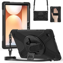 Load image into Gallery viewer, ProElite Cover for Galaxy Tab A11 Plus 11 inch 2025 Cover, Rugged 3 Layer Armor case Cover for Galaxy Tab A11 Plus 11 inch 2025 with Hand Grip & Rotating Kickstand with Shoulder Strap, Black
