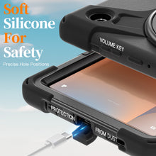 Load image into Gallery viewer, ProElite Cover for Samsung Galaxy Tab A11 8.7 inch 2025 Cover, Rugged 3 Layer Armor case Cover for Galaxy Tab A11 8.7 inch 2025 with Hand Grip & Rotating Kickstand with Shoulder Strap, Black