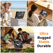 Load image into Gallery viewer, ProElite Rugged Back case for Apple iPad (A16) 11th/10th Gen Shockproof Protective Cover with Stand, Built-in Pencil Holder, Adjustable Shoulder Strap, Black