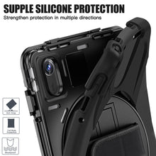 Load image into Gallery viewer, ProElite Cover for Lenovo Tab M11/K11 11 inch Cover Case, Rugged 3 Layer Armor case Cover for Lenovo Tab M11/K11 11 inch with Hand Grip & Rotating Kickstand with Shoulder Strap, Black