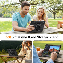 Load image into Gallery viewer, ProElite Cover for Samsung Galaxy Tab S11 11 inch Cover Case, Rugged 3 Layer Armor case Cover for Samsung Galaxy Tab S11 11 inch with Hand Grip & Rotating Kickstand with Shoulder Strap, Black