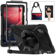 Load image into Gallery viewer, ProElite Cover for Lenovo Tab M11/K11 11 inch Cover Case, Rugged 3 Layer Armor case Cover for Lenovo Tab M11/K11 11 inch with Hand Grip & Rotating Kickstand with Shoulder Strap, Black
