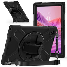 Load image into Gallery viewer, ProElite Cover for Lenovo Tab 10.1 inch 2025 Cover Case, Rugged 3 Layer Armor case Cover for Lenovo Tab 10.1 inch 2025 with Hand Grip & Rotating Kickstand with Shoulder Strap, Black
