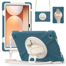 Load image into Gallery viewer, ProElite Cover for Galaxy Tab A11 Plus 11 inch 2025 Cover, Rugged 3 Layer Armor case cover for Galaxy Tab A11 Plus 11 inch 2025 with Hand Grip & Rotating KickStand with Shoulder Strap, Cornflower Blue