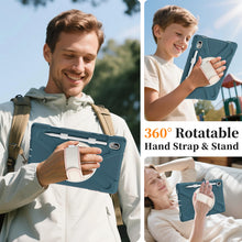 Load image into Gallery viewer, ProElite Cover for Samsung Galaxy Tab S11 11 inch Cover, Rugged 3 Layer Armor case Cover for Samsung Galaxy Tab S11 11 inch with Hand Grip & Rotating Kickstand with Shoulder Strap, Cornflower Blue
